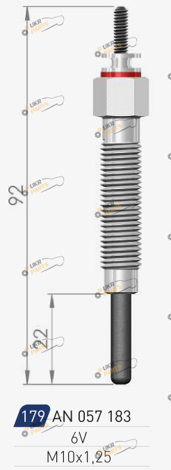 Свеча накаливания A-N PARTS 057 183